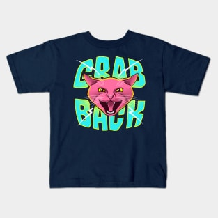 Grab Back Pussy Cat - Feline Powerful Anti Trump Shirt Kids T-Shirt